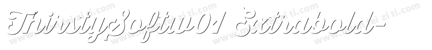 ThirstySoftw01 Extrabold字体转换